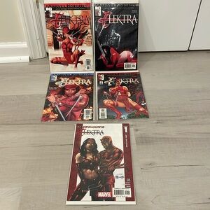 Elektra- Marvel Knights comic issues 1-4 & Ultimate Elektra 1 - 5 total comics